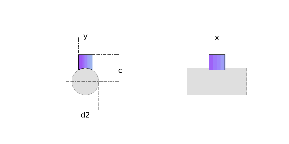 Rectangular Tap on Pipe