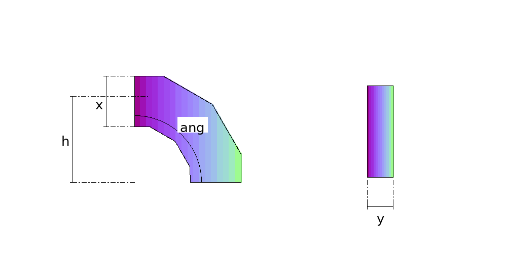 Rectangular Duct Bend